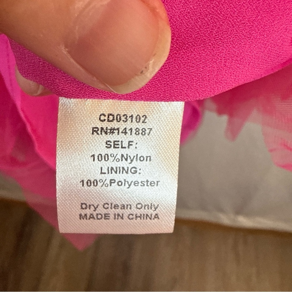 TCEC Pink Layered Mini Dress Size Large NWT - Picture 7 of 14